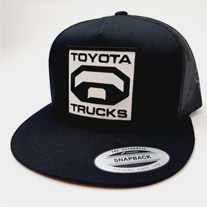 Trucks Embroidered Patch Flat bill Trucker Mesh Snapback Cap